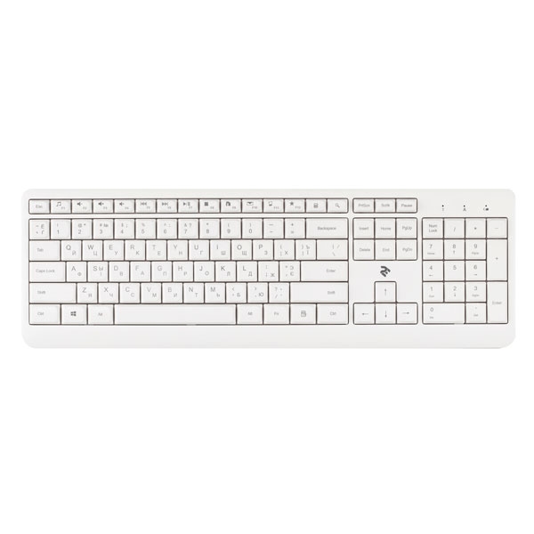 2E KS220 Wireless White Keyboard