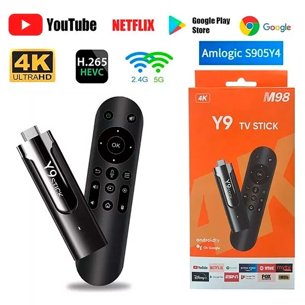 M98 Y9 TV Stick Android 11 S905 HD 4K 2GB +16 GB Dual Wifi with Remote Control