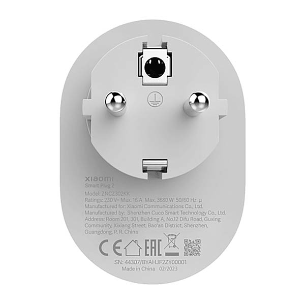 Ağıllı elektrik yuvası Xiaomi Mi Smart Plug Wi-Fi GMR4015GL