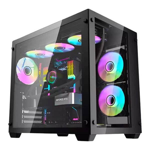Darkflash C285 ATX Mid Tower Gaming PC Black