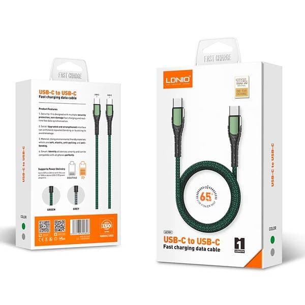 Kabel USB Type-C to Type-C LDNIO LC101 1m