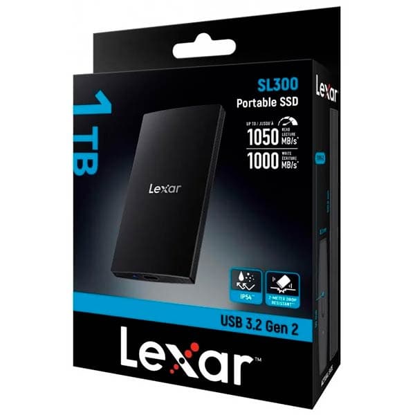 Lexar 1TB SL300 USB 3.2 Gen 2 Portable SSD