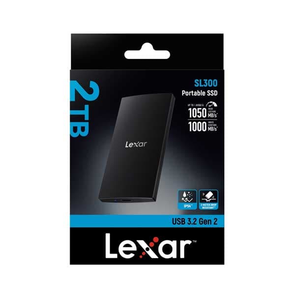 Lexar 2TB SL300 USB 3.2 Gen 2 Portable SSD