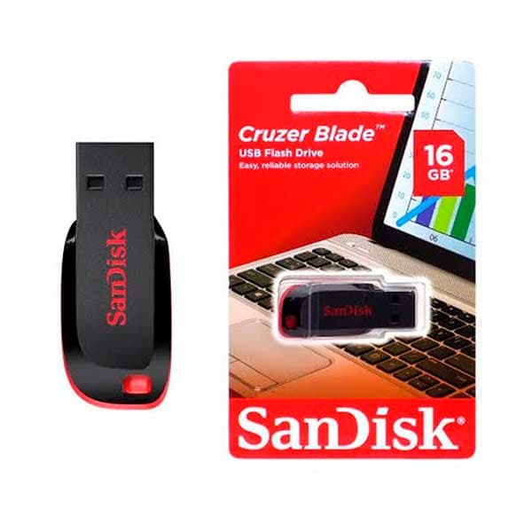  SanDisk Cruzer Blade Flash Drive 16GB