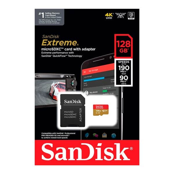 SanDisk Extreme microSDXC™ UHS-I CARD - 128GB
