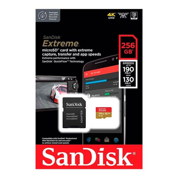 SanDisk Extreme microSDXC™ UHS-I CARD - 256GB