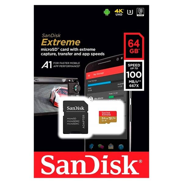 SanDisk Extreme microSDXC™ UHS-I CARD - 64GB